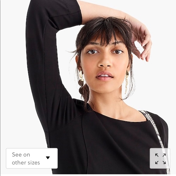 New J crew fit & flare sheath dress stretch ponte - Picture 3 of 6